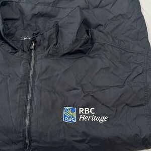 RBC Heritage Black Windbreaker Jacket YOUTH medium